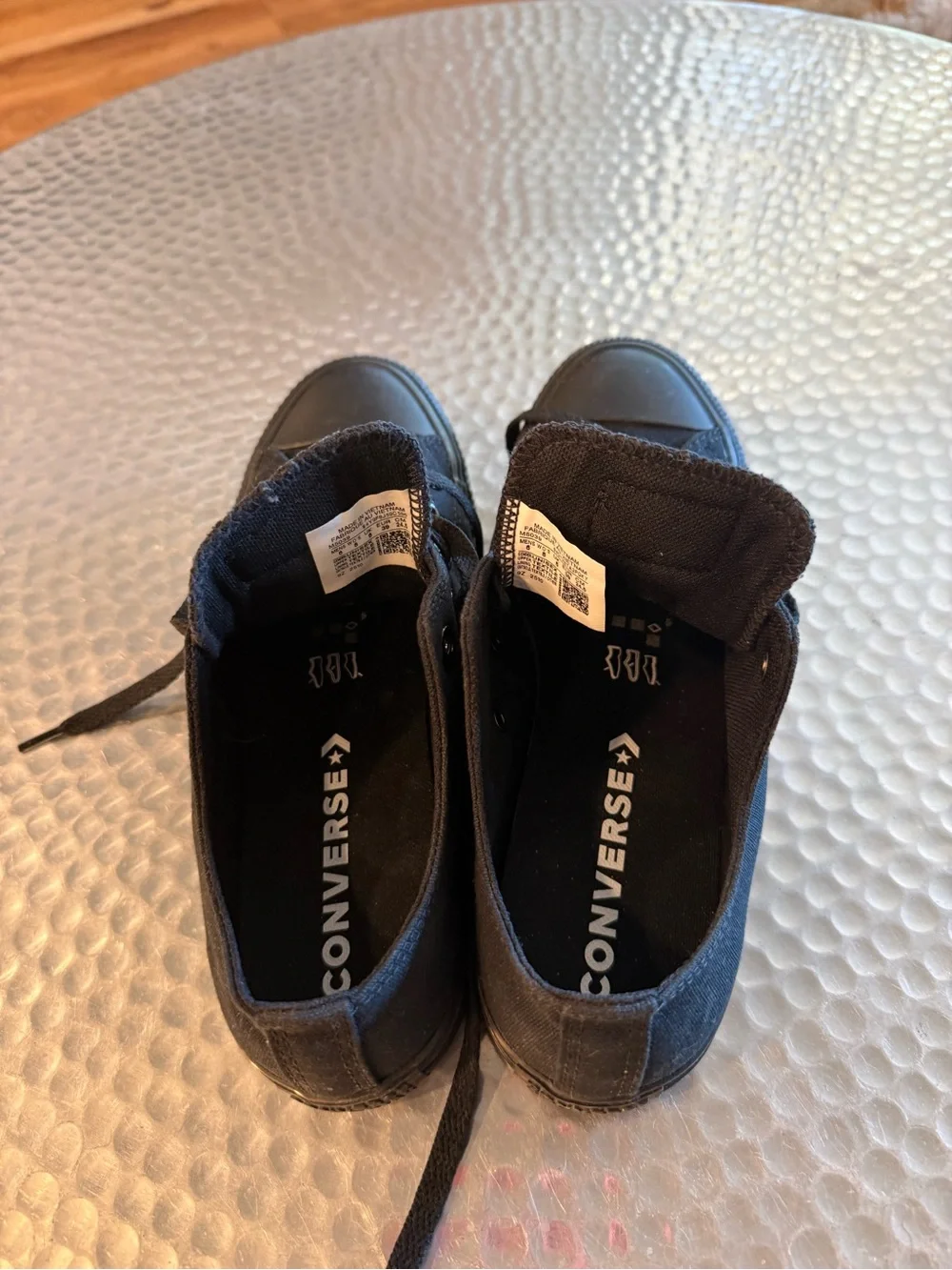 Converse Kids Black Low Top Sneakers